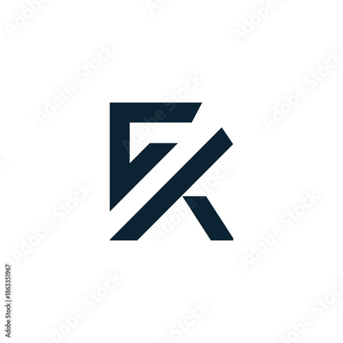 Modern CK Initials Logo Design Icon Vector