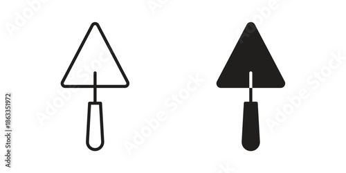 Trowel icons concept. Vector Line Icon Design. Simple flat style