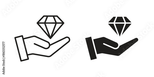 Value icons concept. Vector Line Icon Design. Simple flat style