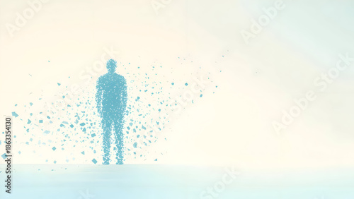 Mental Clarity After Chaos Abstract Human Illustration