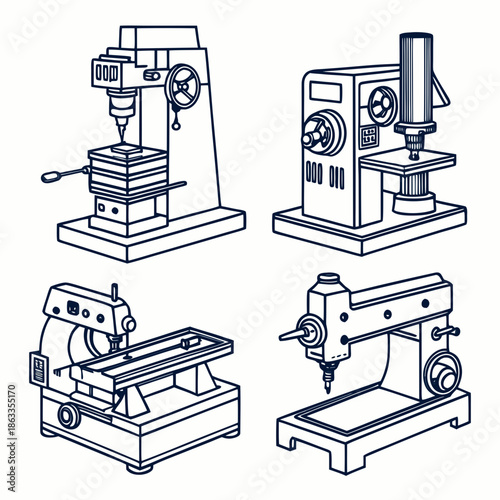 Industrial machinery and tools for manufacturing and engineering