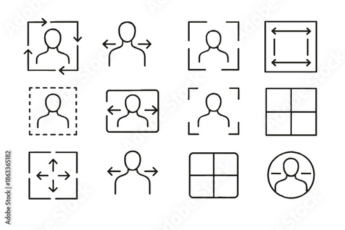 Focus exhale breathing inhale structure vector equal icons mindful structured controlled icon