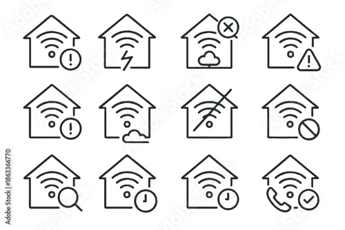 Home resolution status check wi problem disruption external network awareness icon fi