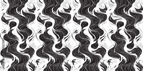 Wavy, billowy, flowing lines abstract pattern. Waving lines texture. Vector illustration. EPS10.
