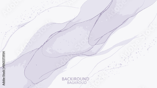 Elegant light purple watercolor background with silver veins and subtle textures