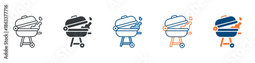 Barbeque Icon Set Multiple Style Collection 