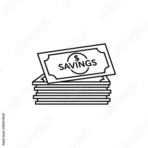 Stack of Financial Savings Banknotes Symbolizing Wealth and Investment