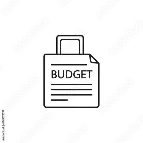 Financial Budget Planning Icon for Personal and Business Management