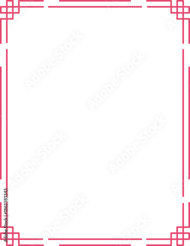 Chinese corner ornament frame