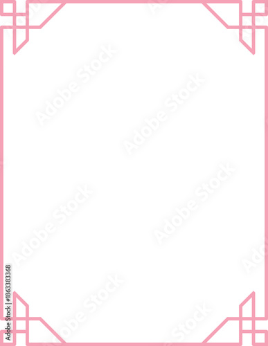 Chinese corner ornament frame