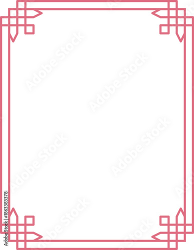 Chinese corner ornament frame