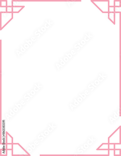 Chinese corner ornament frame