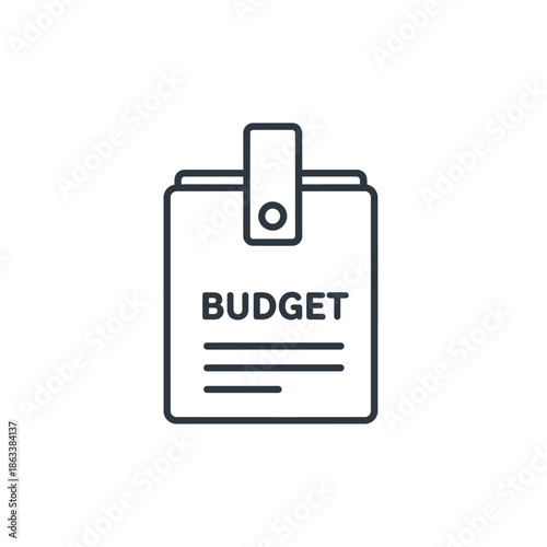 Financial Planning and Budget Management Concept with Expense Report Illustration