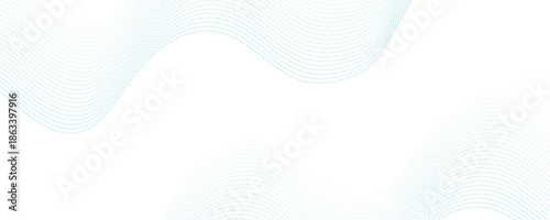 Abstract vector blue smooth waves on white background. Dynamic sound waves. Design elements. abstract decoration