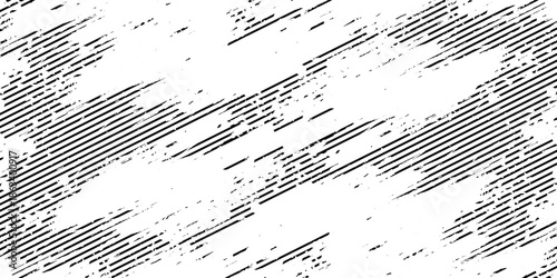 Slash line. Border with diagonal lines. Angle of tilt stripes. Black pattern of footer isolated vector on white background.