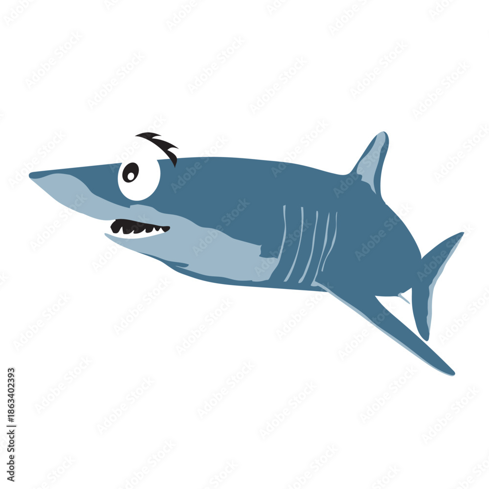 Obraz premium Mako Shark Vector Color Icon - Editable EPS