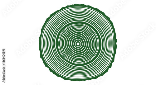 tree ring pattern green concentric circles natural texture