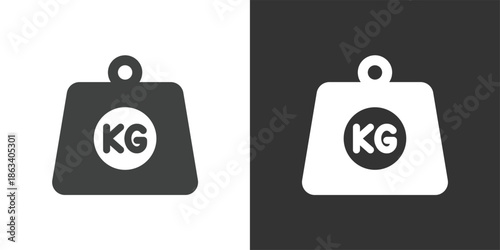 Package Weight icon. Solid glyph series icon