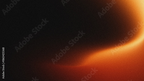 Tableau sur toile Abstract background of warm orange light leaks with noise texture grains