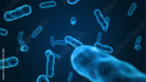 Virus and Bacteria Microbiology Medical Animation