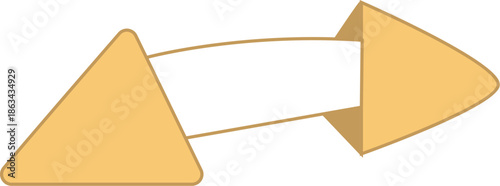 Fortune Cookie Vector Illustration, Traditional Chinese Dessert with Message Paper, Lucky Snack Graphic for Food and Restaurant Design, Asian Cuisine Treat Icon for Success and Good News.