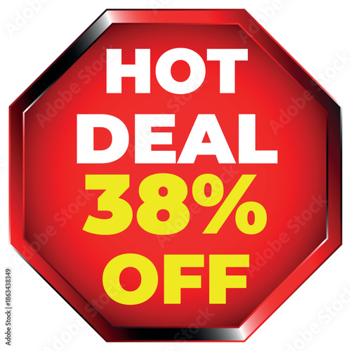 Hot Deal 38 Percent Off Octagonal Sign sale discount