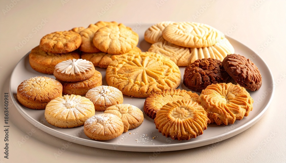 Fototapeta premium Traditional Eid Cookies for Festive Sharing Concept
