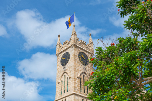 Parliament Building and Museum on Broad Street in historic city center of Bridgetown, Barbados. Historic Bridgetown and its Garrison is a UNESCO World Heritage Site.