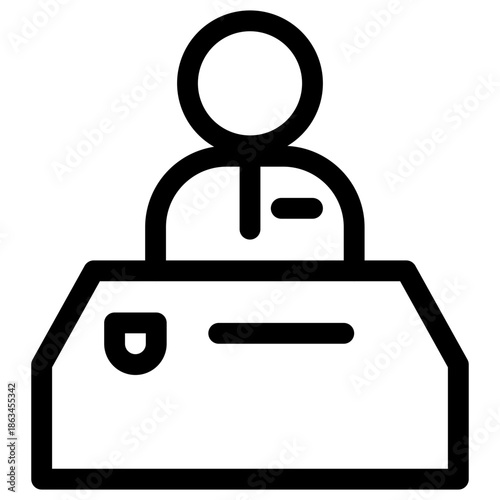 Person using an ATM machine outdoors in a public setting