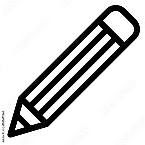 A close-up view of a black pencil tip on a plain background