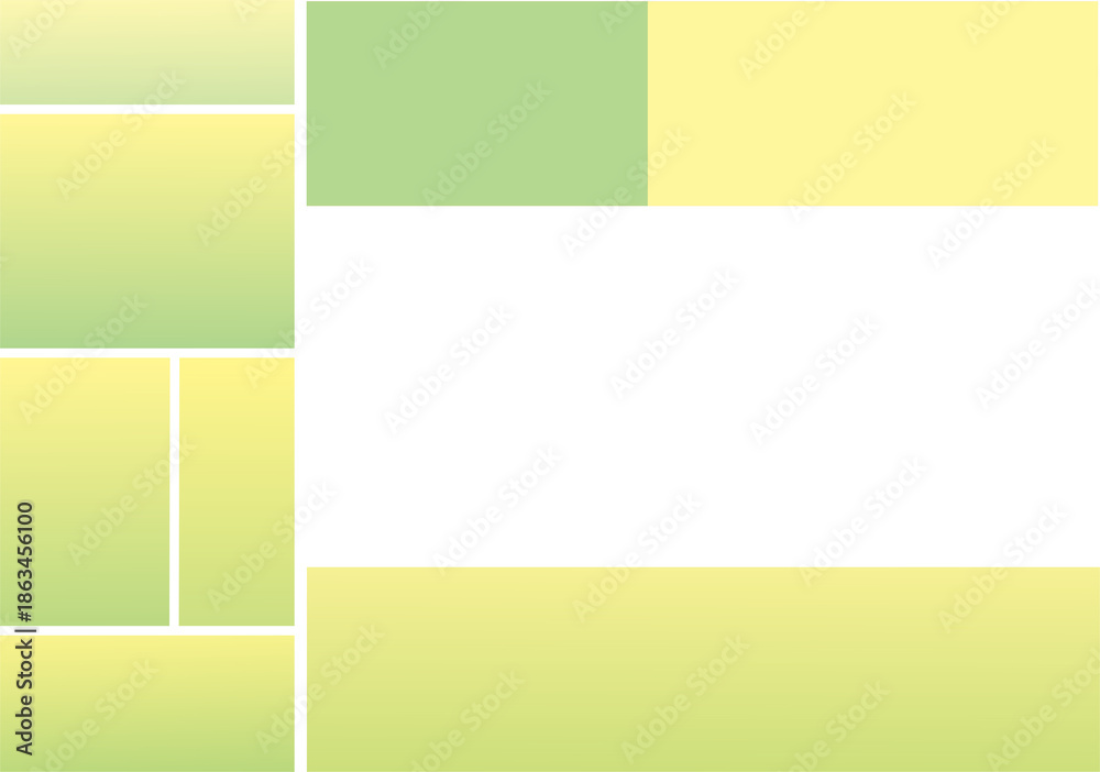 Naklejka premium Abstract pastel gradient squares with soft yellow and green hues, perfect for modern design backgrounds