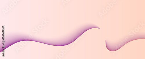Soft Abstract Gradient Wave Background in Peach and Purple Pastel Tones