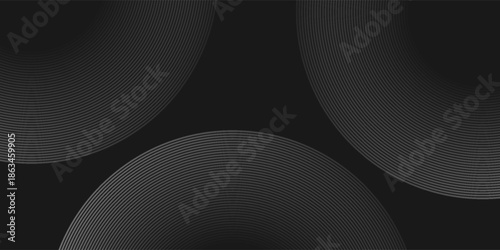 Black mascara circular texture, brush stroke isolated on white background. vector eps10