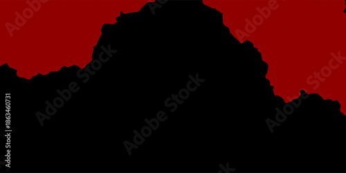 Orange and red steam on a black background. Copy space.