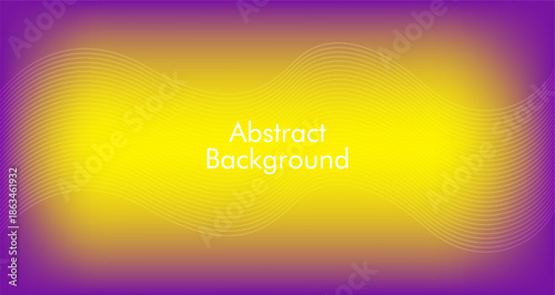 Abstract Purple and Yellow Gradient Background with Flowing Lines