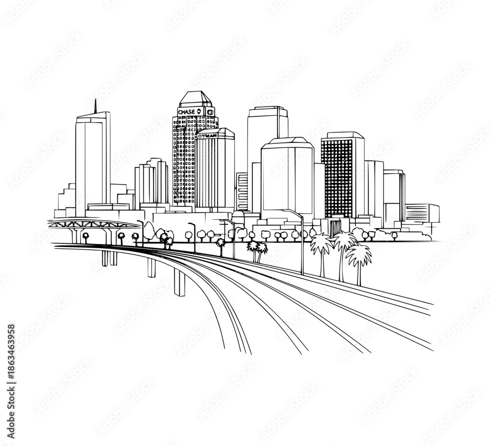 Fototapeta premium Phoenix Downtown