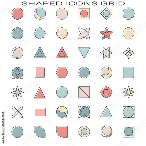 Geometric Shaped Design — Abstract Form and Creative Pattern Concept