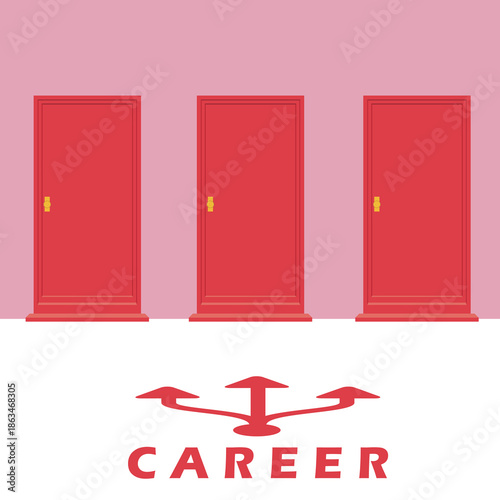 Deciding on a Career Change: Choosing a Future Path Between Three Doors