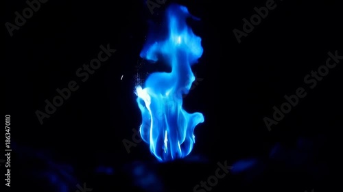 blue smoke on black background