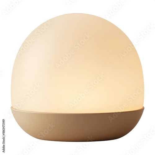 Minimalist 3D Wellness Glowing Dome Lamp with Soft Ambient Light for Zen Meditation and Spa Display