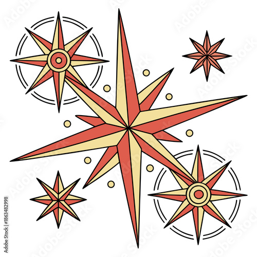 Vibrant starburst pattern