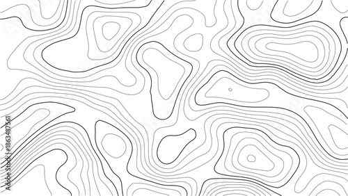 Abstract seamless wave pattern background with decorative lines and soft colors. Seamless abstract floral pattern with swirling waves and vintage decorative lines in a stylish black design