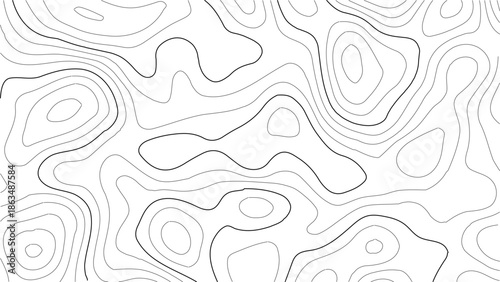 Abstract seamless wave pattern background with decorative lines and soft colors. Seamless abstract floral pattern with swirling waves and vintage decorative lines in a stylish black design