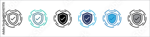Shield Single Icon Pack Multistyle