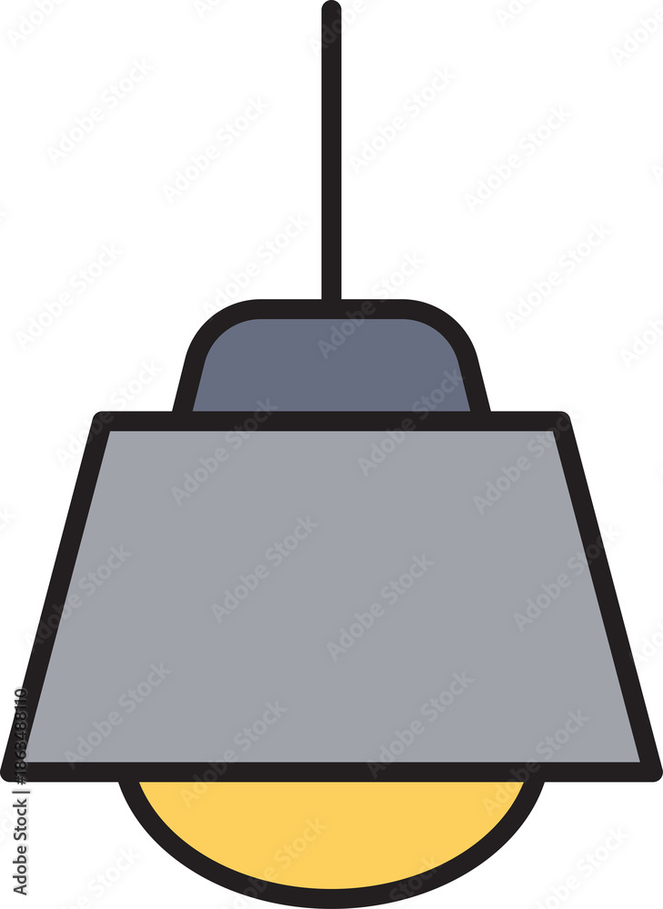 Obraz premium ceiling lamp icon 