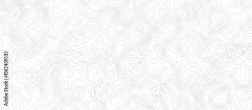 Modern paper white and black line location discovery vector topo map design. White background with topographic world grid wave Topographic map geographic line texture.