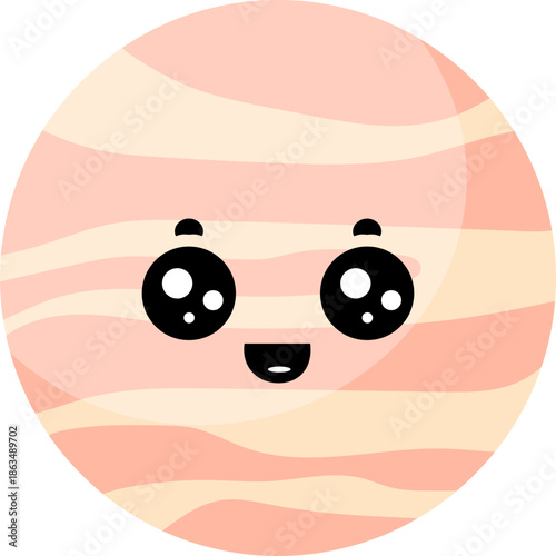 Cute Planet Character Illustration