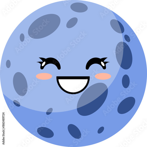 Cute Planet Character Illustration