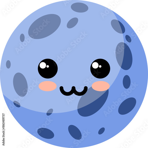 Cute Planet Character Illustration