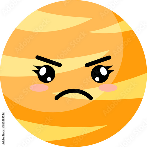 Cute Planet Character Illustration